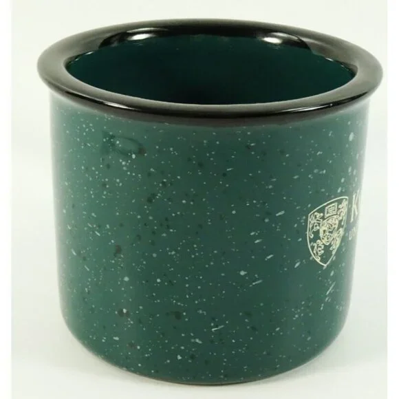 Kwantlen University College Coffee Mug Cup Green Speckled Thick Surrey BC - Picture 3 of 9